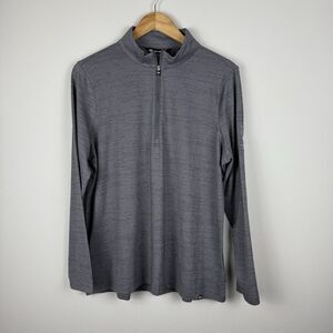Travis Mathew Women's 1/4 Zip Pullover Crestview Sz XL Grey Embroidered NWT